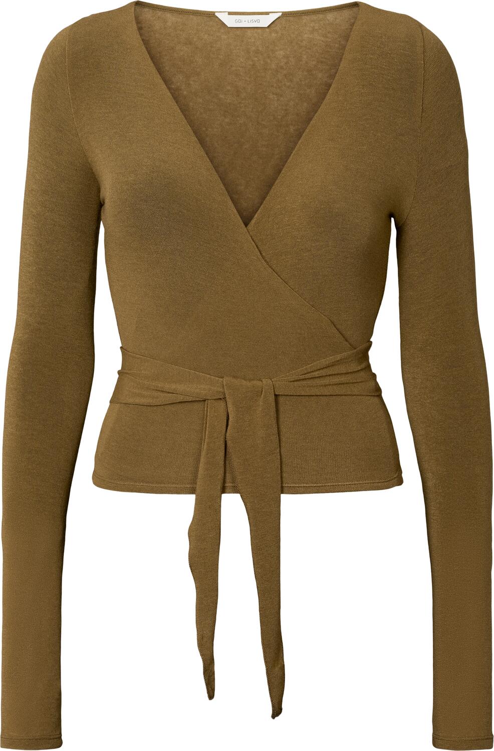 Anne Wool Wrap langærmet t-shirt - Kangaroo